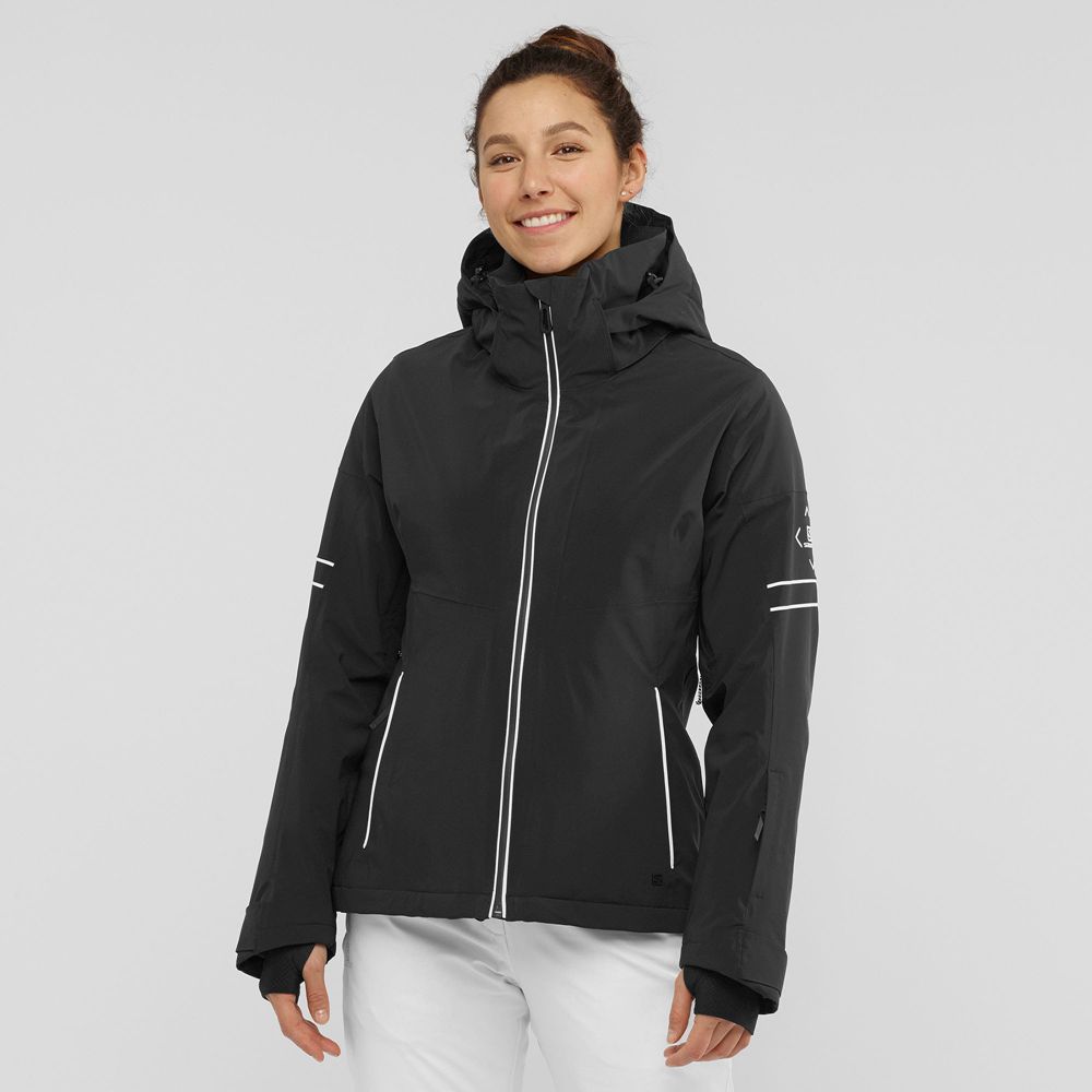 Chaqueta Esqui Salomon Mujer Negras - Salomon Argentina THE BRILLIANT W,360152-DXY